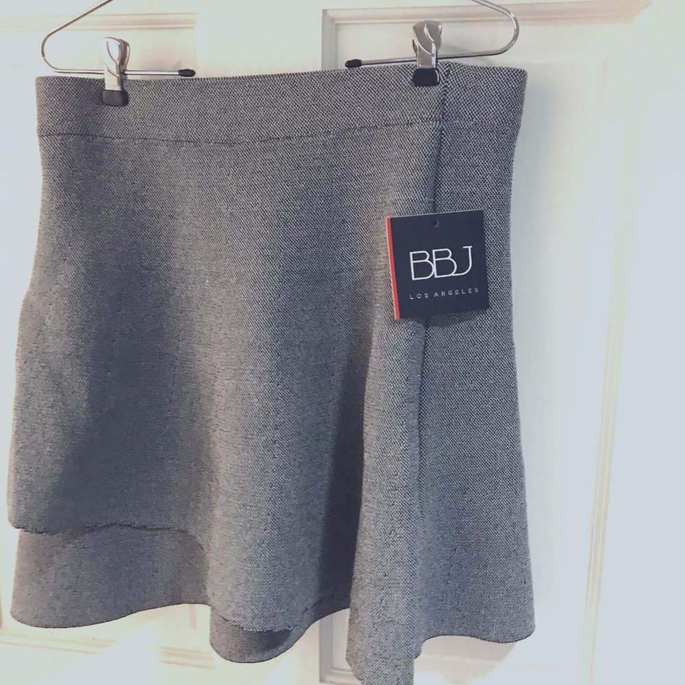 NWT BBJ LA MiNi SKirt sz L  BOOMBOOM JEANS  ELASTIC waist